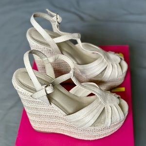 Natural tone Charlotte Russe Wedges